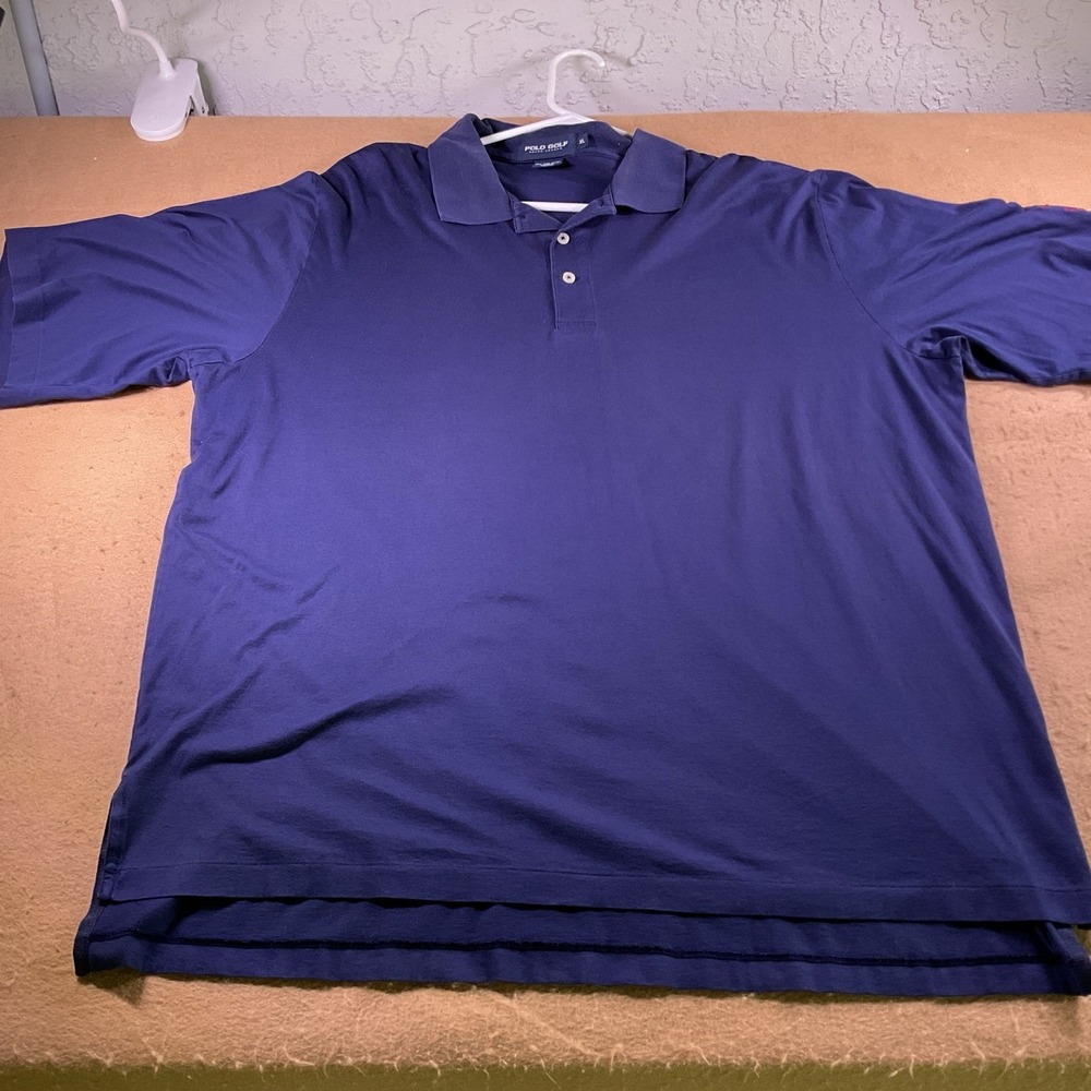 Polo Golf Ralph Lauren Mens XL Pima Cotton Polo Shirt Dearborn Country Club Navy